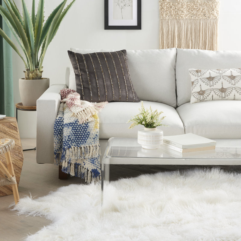 Housse de coussin carré et insert, Gris foncé