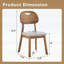 Chaise d'appoint en bois avec dossiers évidés pour une assise confortable