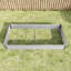 Lit surélevé en métal pour jardin - 7,6 x 3,7 x 0,98 pi, revêtement rouille, encourage la croissance des plantes 7,6 x 3,7 x 0,98 pi-631222931