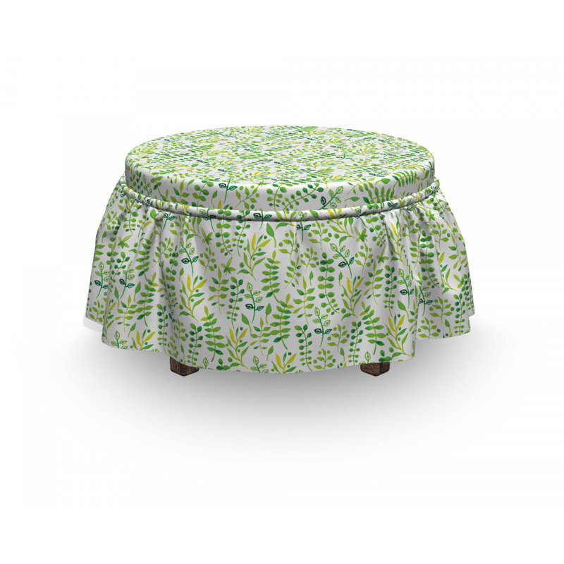 Housse pour repose-pieds leaves