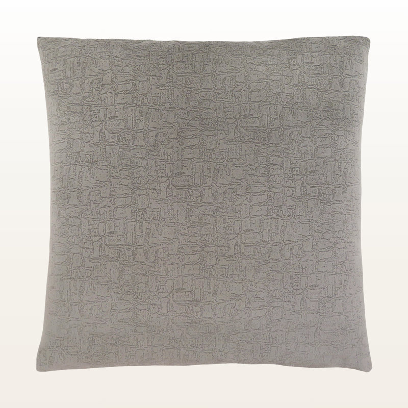 Coussin décoratif en velours mosaïque gris H 17,75 po x l 17,75 po x P 5,78 po Toveli
