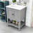  Neval 24'' Single Bathroom Vanity with Ceramic Top-2117893094