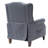 Recliner Wingback Chair Tufted Arm Chair Recliner Fabric Push Back Recliner-673111387