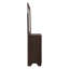Ensemble de chambre à coucher 3 pièces Brennan Dark Cocoa Queen avec lit de rangement, commode et miroir