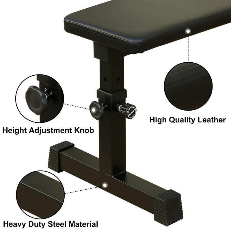 Bench for Strength Training W/ 5-Level, 20.67" H x 43.71" W x 17.72" D