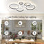 Ventilateur de plafond réversible à intensité variable de 39,4 po avec lumières DEL et télécommande Debrann-895627281-877077978