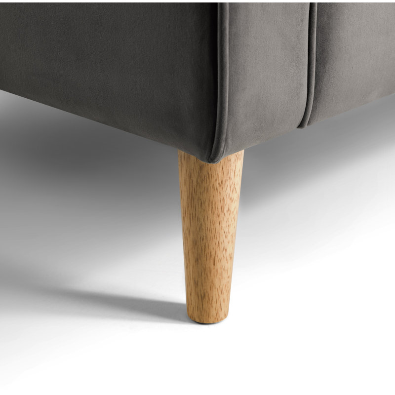 Gagarin Velvet Armchair, Drark Grey