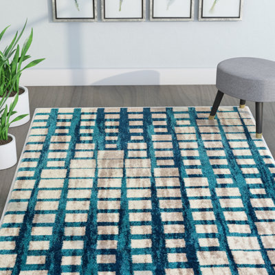 Margert Chequered Area Rug