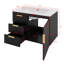 30'' Wall-Mounted Bathroom Cabinet Set With Ceramic Basin Sink, Soft-Close Doors & Drawer-2130451646