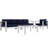 Shore 4 Piece Outdoor Patio Aluminum Sectional Sofa Set-23593060