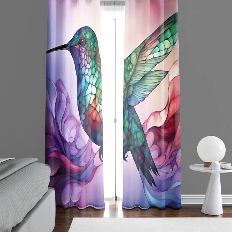 Emontae Semi Sheer Curtain Pair, 40" W x 82" L
