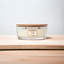 Linen Scented Jar Candle with Glass Holder