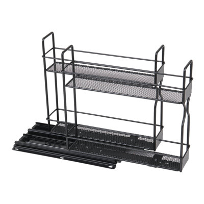 Slide-Out Metal Spice Rack for Cabinet