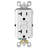Leviton SmartlockPro 20 Amp 125 Volt Duplex Watthite GFCI Outlet 5-20R 1 Pack