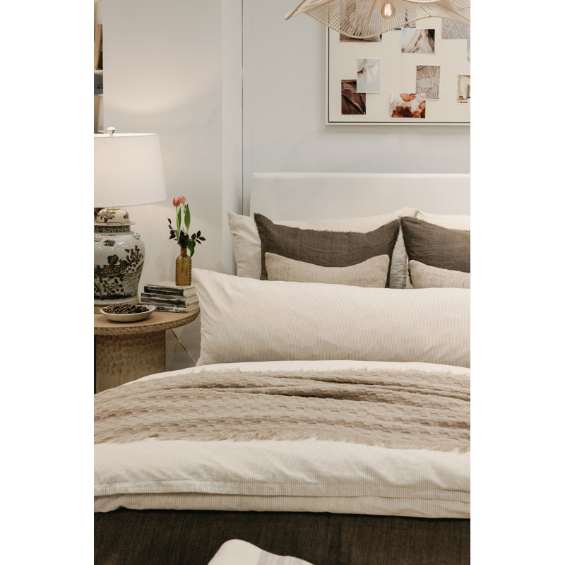 Down Blend Medium Body Pillow, Light Blue