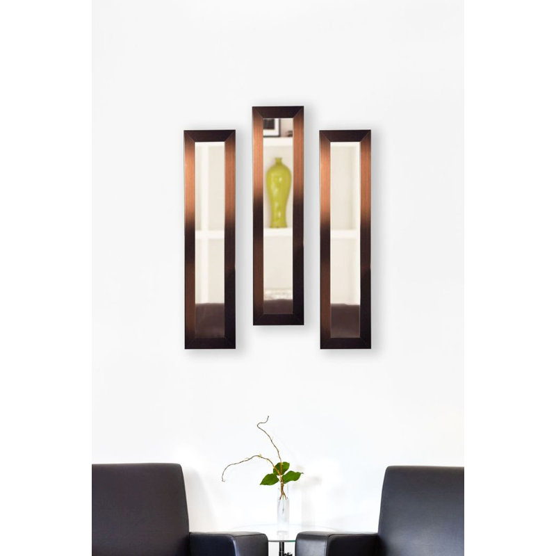 Ensemble de miroirs 2 pièces Menifee, H 33,5 po x l 7,5 po