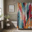 Artistic Strokes - Premium Shower Curtain-1690875565