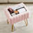Lumina Makeup Vanity Desk Stool Set with LED Lighted Mirror & Power Outlet & 3 Drawers, 2 Cabinets