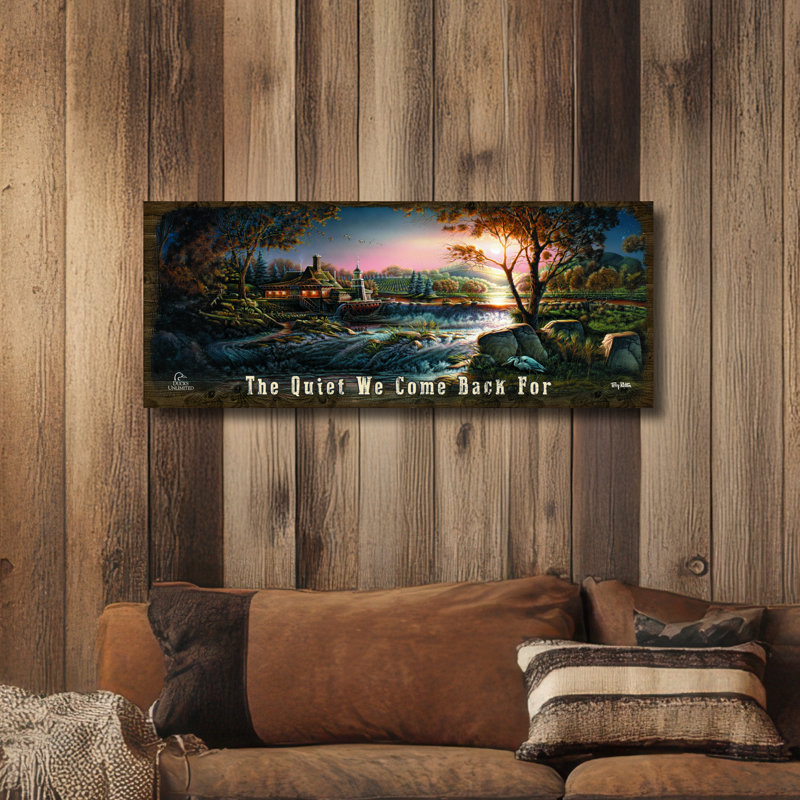 Gardien de la conservation, panneau 30 x 76 cm, « Le calme pour lequel on revient »