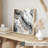 Abstract Gray Marble Geode Pattern XI Modern Unframed Art Print-1247023172