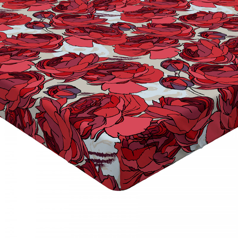 Drap-housse floral, Drap-housse simple TG