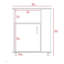 4-Shelf Microwave Cabinet With Caster White， Modern And Elegant Design
