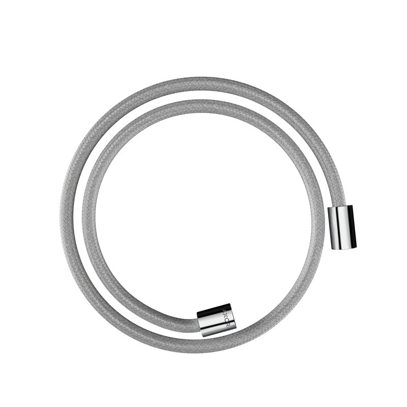 AXOR Shower Solutions Textile Hose with Cylindircal Nut, 49", Chrome