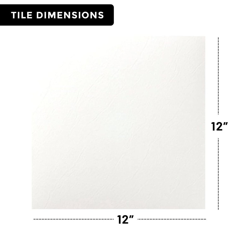 1.2mm Thick 12'' W x 12'' L