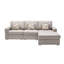 Canapé modulaire réversible 3 pièces Turmea Latitude Run® Beige avec coussins et pieds interchangeables-118805340-118805337-118805335