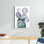 "Cactus mauve II" par Grace Popp, reproduction d'art sur toile