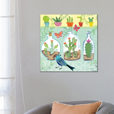 Cacti Garden I by Farida Zaman - Wrapped Canvas Painting