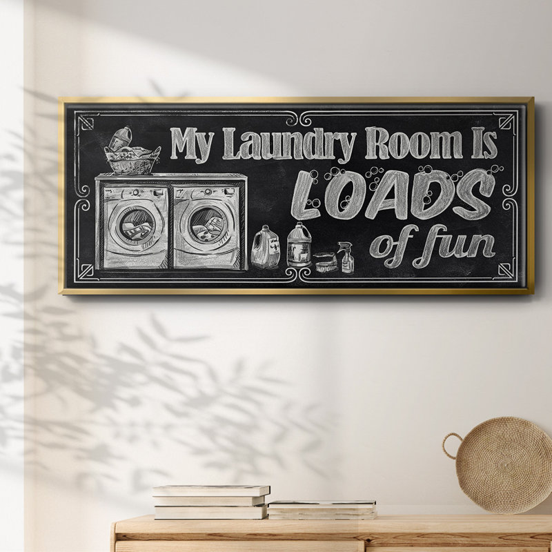 Loads of Fun- Framed Canvas, 8" H x 20" W