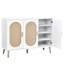 Buffet 3 portes en rotin avec rangement-734177671
