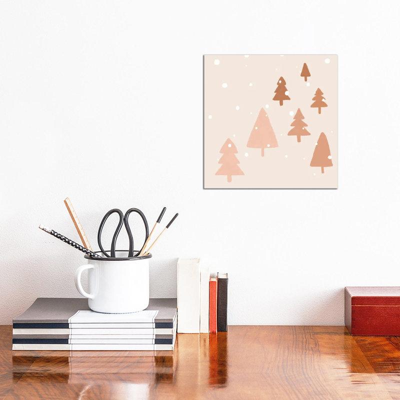 "Winter Trees" par Orara studio, reproduction d’art, Aucun mat, Toile tendue, H 12 po x l 12 po x P 0,75 po