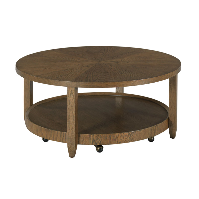 ROUND COFFEE TABLE W/6 CASTERS