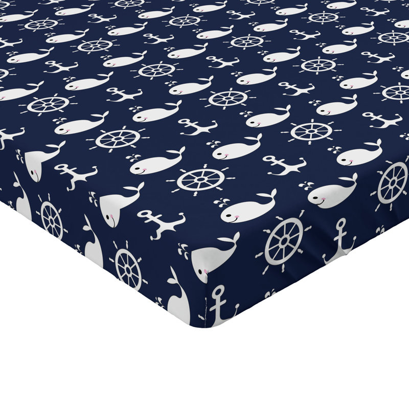 Ensemble de 2 drap-housse bleu marine Ambesonne, Twin XL Fitted Sheet