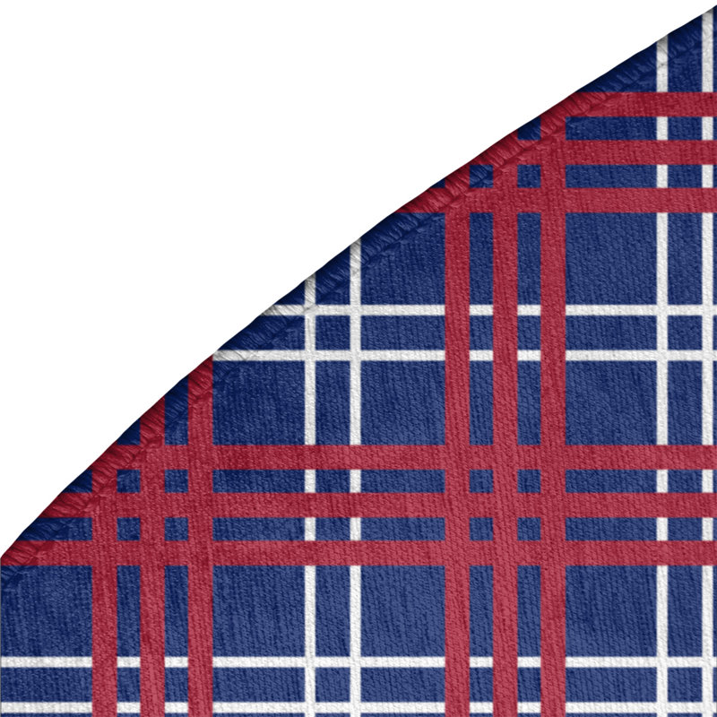 Plaid Indoor Rug, Round 5'
