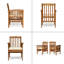 Chaise de salle à manger 2 pièces avec 2 coussins-1737490161