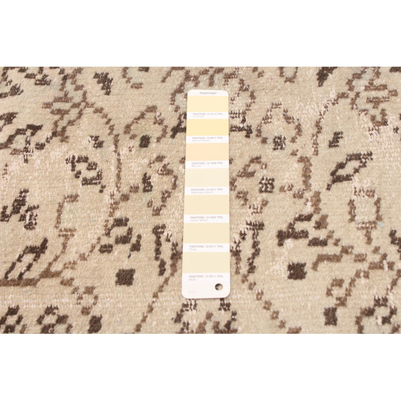 Tapis kaki clair rétro Melis 6 pi 0 po x 9 pi 2 po