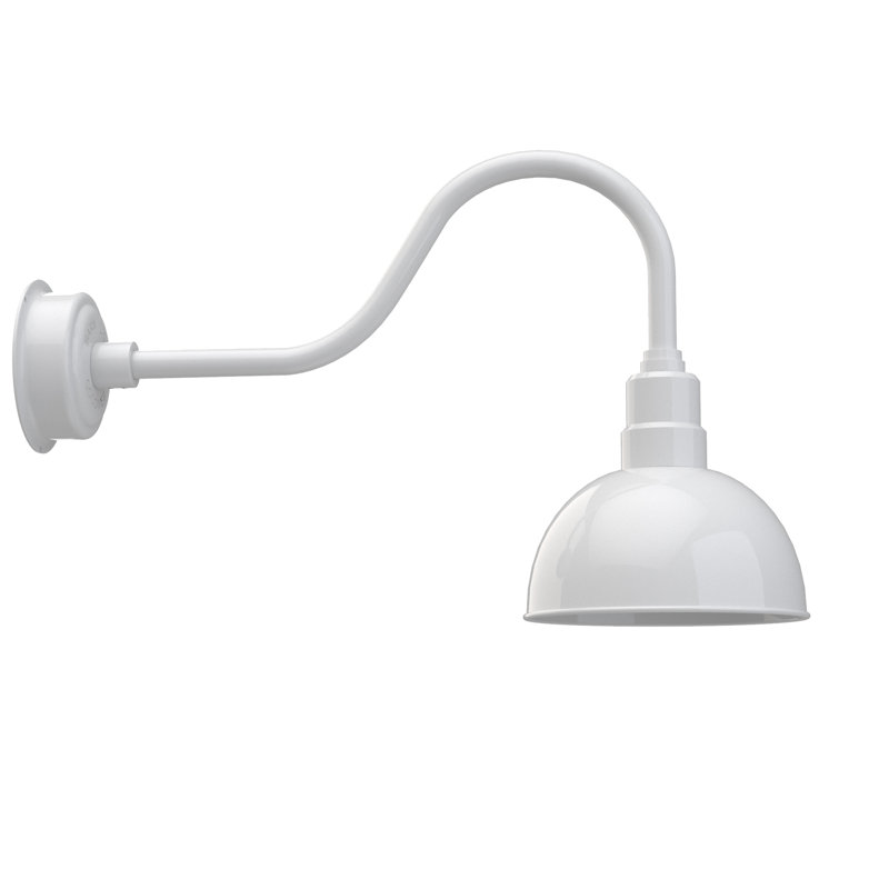 Wall Light, 18.37" H x 10" W x 28.75" D, White