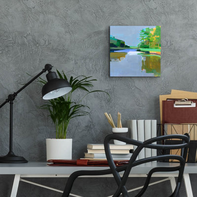  'Cutts Island Trail No.1' by Kathleen Robbins Acrylic Glass Wall Art, 12" x 12"