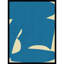 «B Cut Out In Blue» par Little Dean, reproduction d'art encadrée sur bois-236081678-236081719