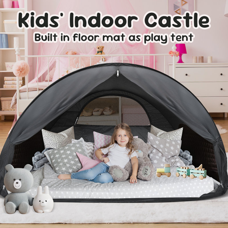 Bed Tent Bed Canopy Sleep Tent Dream Tent - Pop Up Privacy Sleeping Tent for Indoor Use, 80% Light Reduction & Breathable Design, Portable Frame with Shade Cloth Windows,2505-2605