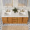 Sequoia 72 In. Double Sink Whitebrook Quartz Countertop Bath Vanity in Mango Wood With Chrome Faucet