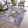 Machine Washable Indoor/Outdoor Xhevrie Lavender Rug