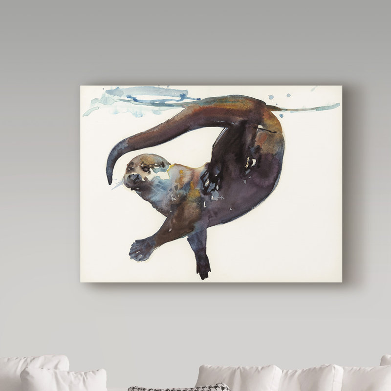 Tellico «Otter Study II Talisker», reproduction de peinture acrylique sur toile tendue, H 14 po x l 19 po x P 2 po