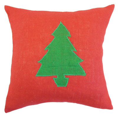 Holiday Jute / Sisal Throw Pillow