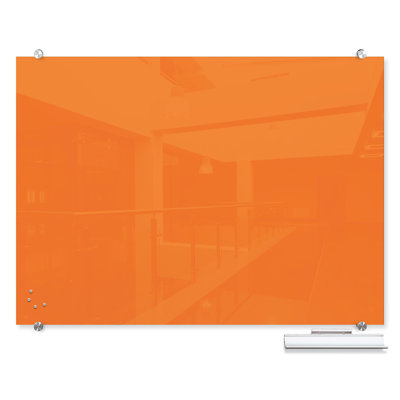 Visionary Magnetic Wall Mounted Glass Dry Erase Board