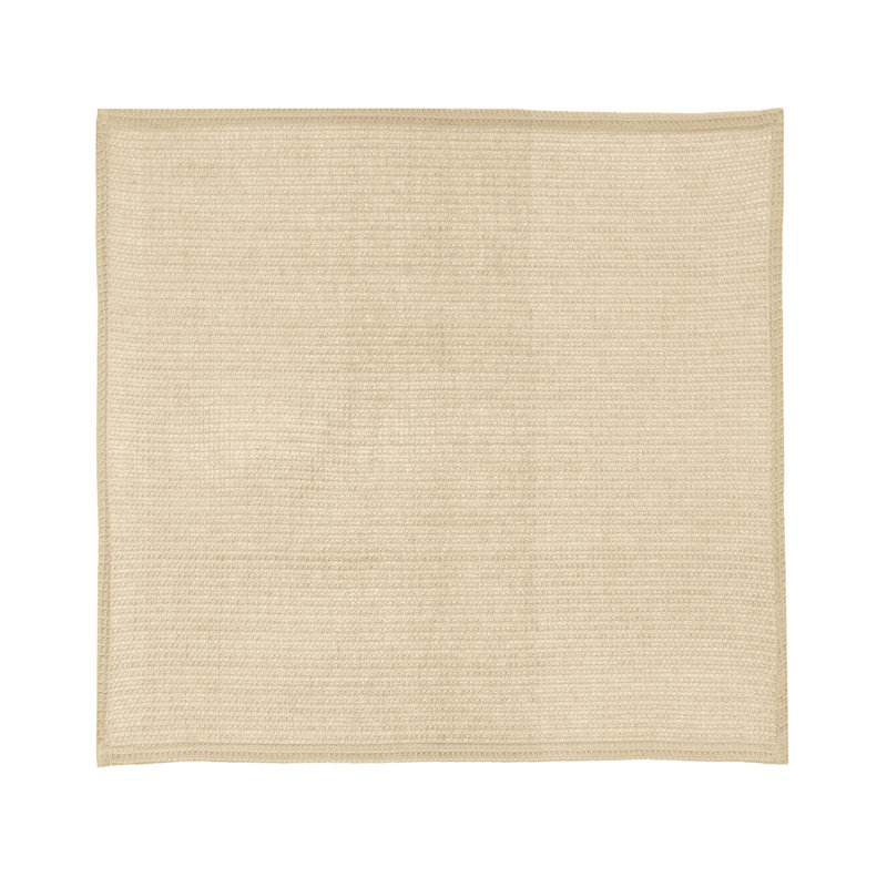 Broadway Cotton Waffle Dish Cloth Kitchen Towel, Khaki