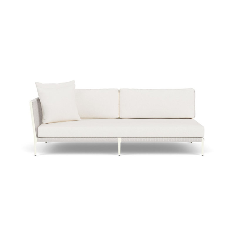 Otti Sectional Sofa, Blanca, Left Hand Facing, Bone